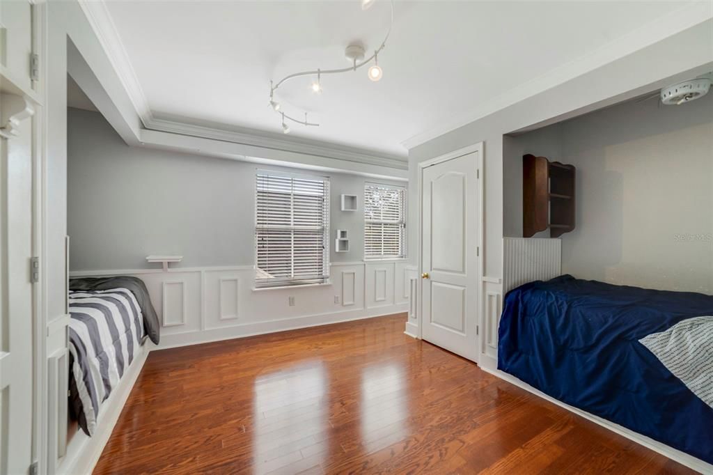 Bedroom, Interior, Wood Texture Flooring