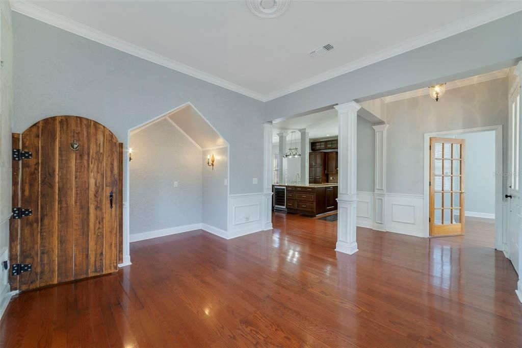 Empty room, Interior, Wood Texture Flooring