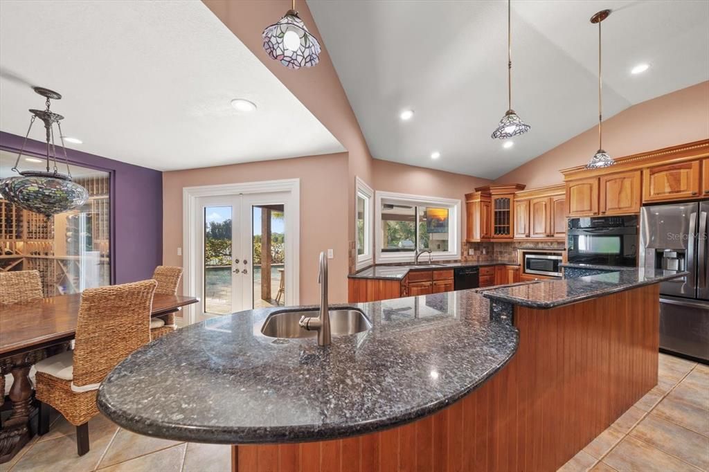 Dining room, Interior, Kitchen, Pendant Lights, Recessed Lighting