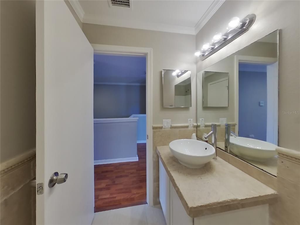 Bathroom, Dual Sink Vanities, Interior, Wood Texture Flooring