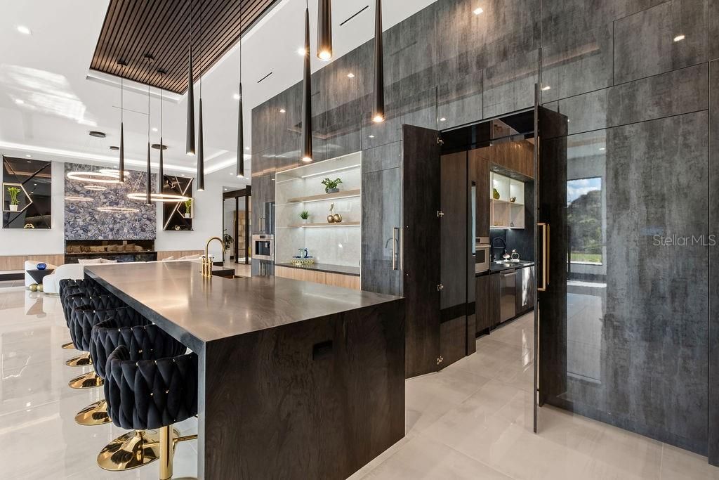 Interior, Kitchen, Pendant Lights, Recessed Lighting