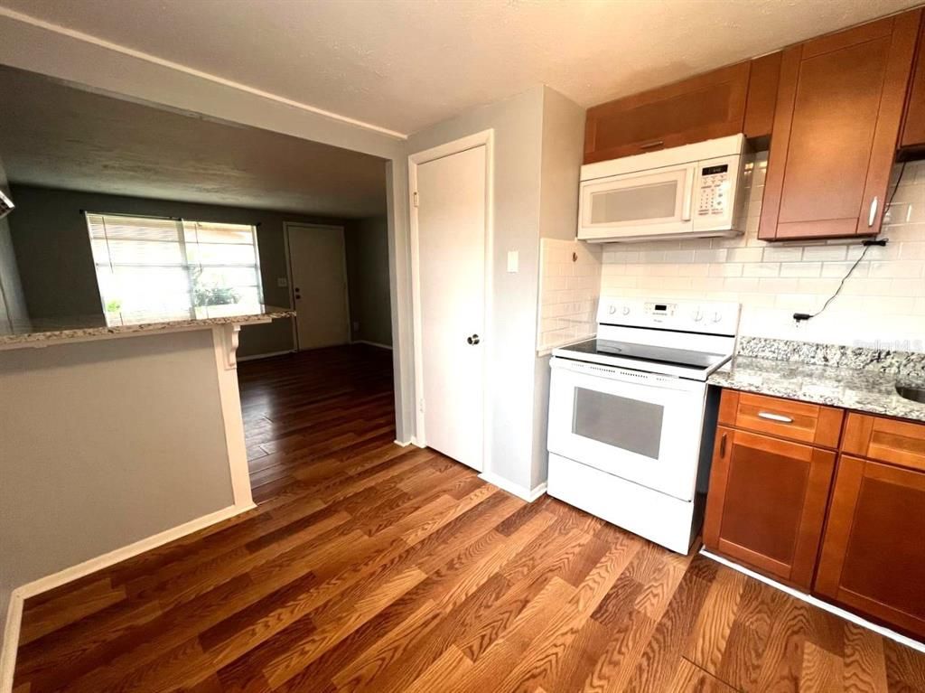 Interior, Kitchen, Wood Texture Flooring