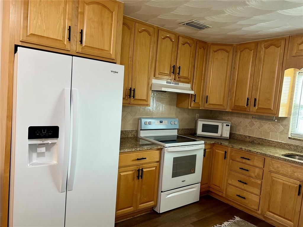 Interior, Kitchen, Wood Texture Flooring