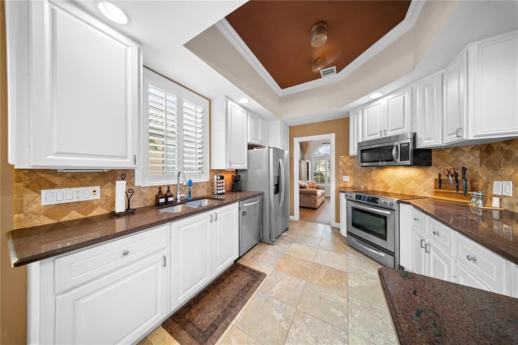 Interior, Kitchen, Recessed Lighting, Stainless Steel Appliances