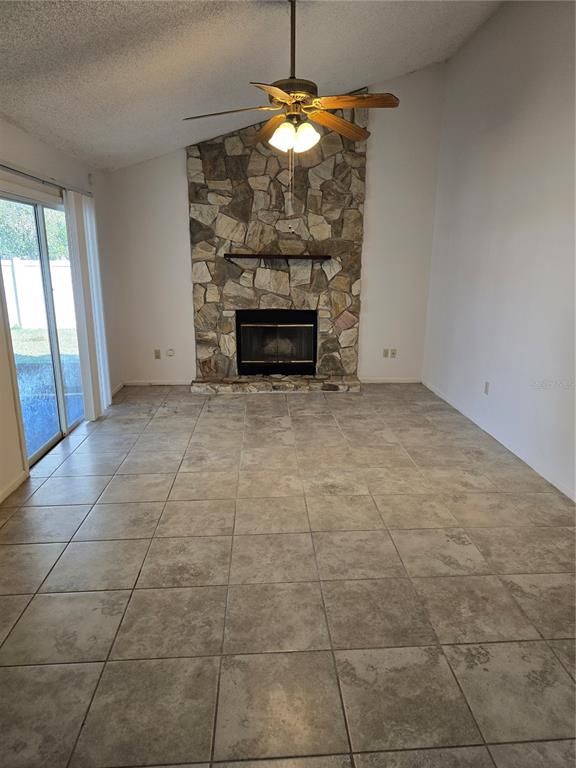 Empty room, Fireplace, Interior, Stone Walls