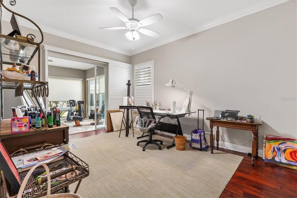 Home Office, Interior, Wood Texture Flooring