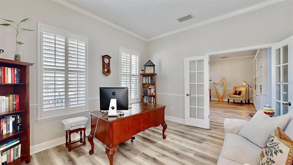 Home Office, Interior, Wood Texture Flooring