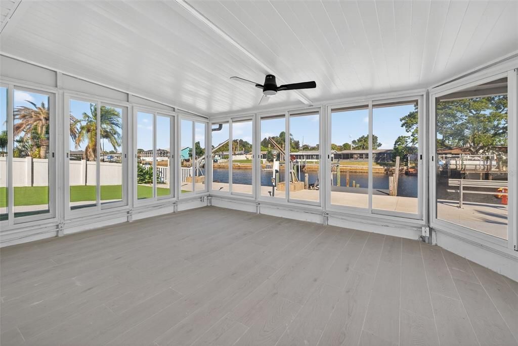 Interior, Sun Room, Water, Wood Texture Flooring