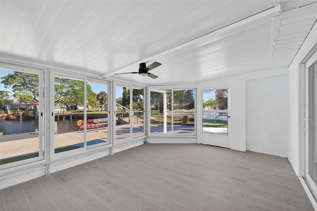 Interior, Sun Room, Water, Wood Texture Flooring