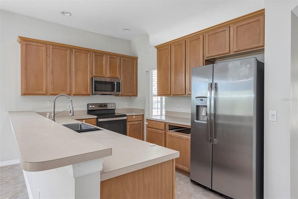 Interior, Kitchen, Recessed Lighting, Stainless Steel Appliances
