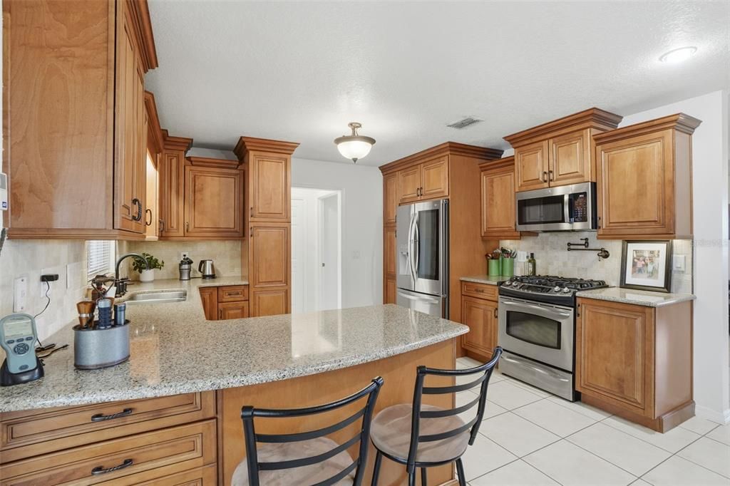 Interior, Kitchen, Recessed Lighting, Stainless Steel Appliances