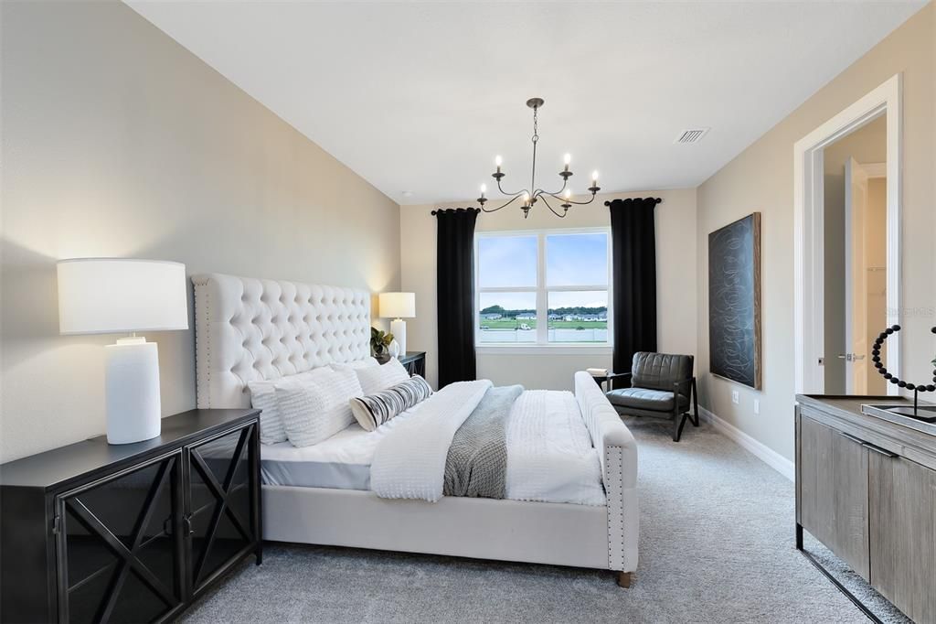 Bedroom, Chandelier, Interior, Water