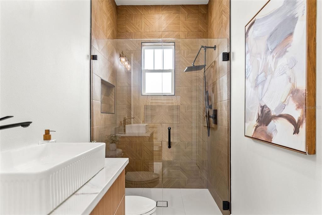Bathroom, Glass Shower, Interior