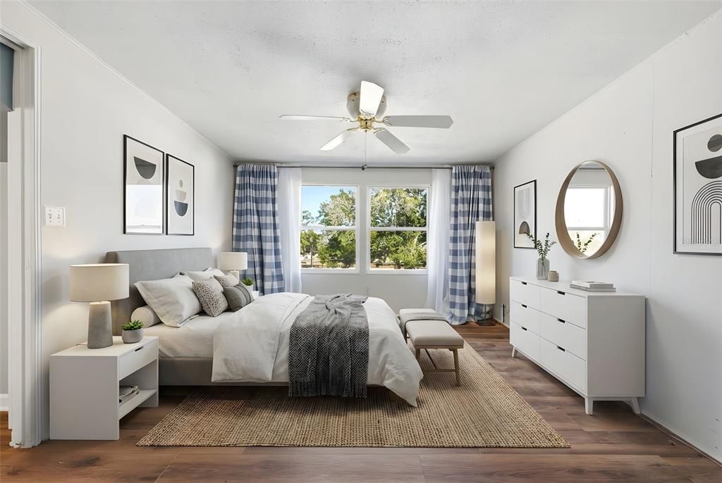 Bedroom, Interior, Wood Texture Flooring