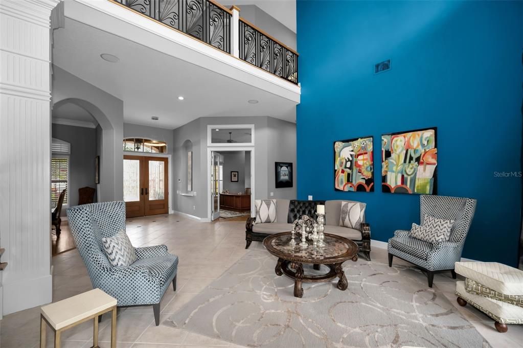 Interior, Living room, Recessed Lighting