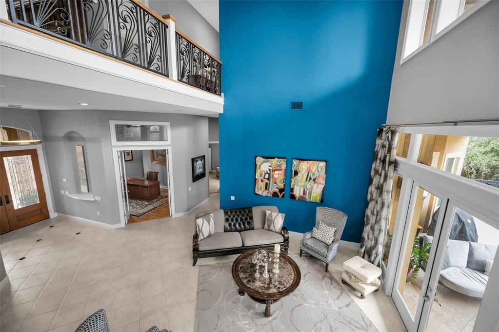 Interior, Living room, Marble, Recessed Lighting