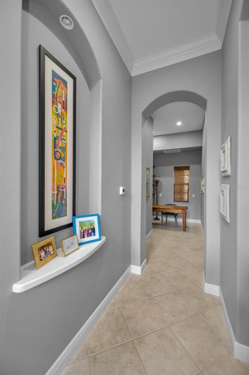 Game Room, Interior, Recessed Lighting