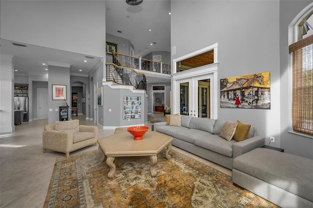 Interior, Living room, Recessed Lighting