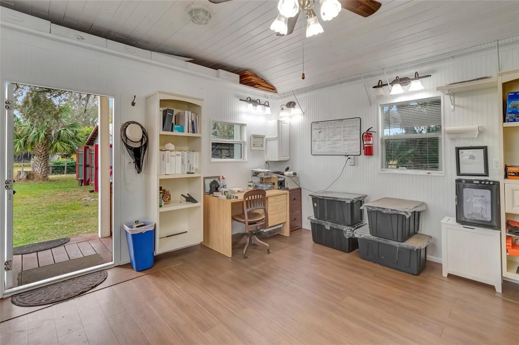 Home Office, Interior, Wood Texture Flooring