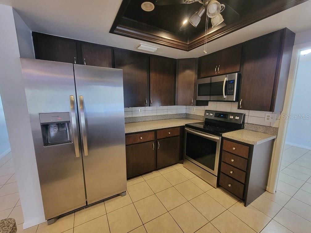 Interior, Kitchen, Recessed Lighting, Stainless Steel Appliances