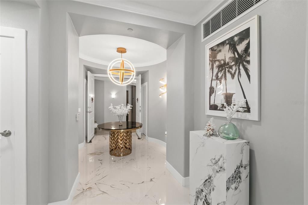 Interior, Marble, Pendant Lights