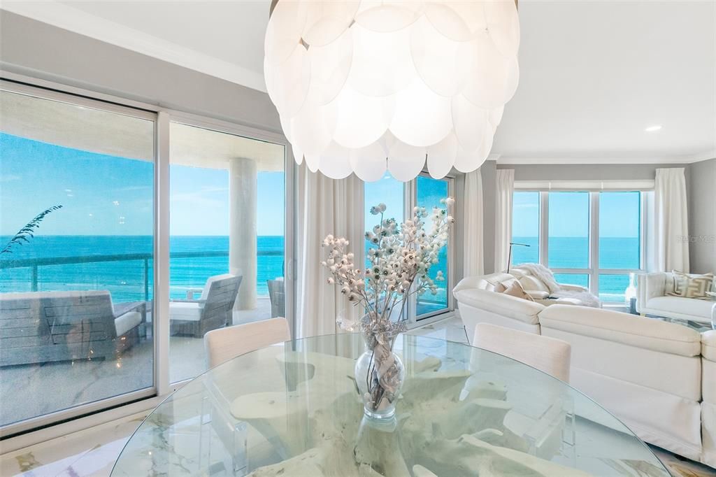 Dining room, Interior, Living room, Marble, Recessed Lighting, Water