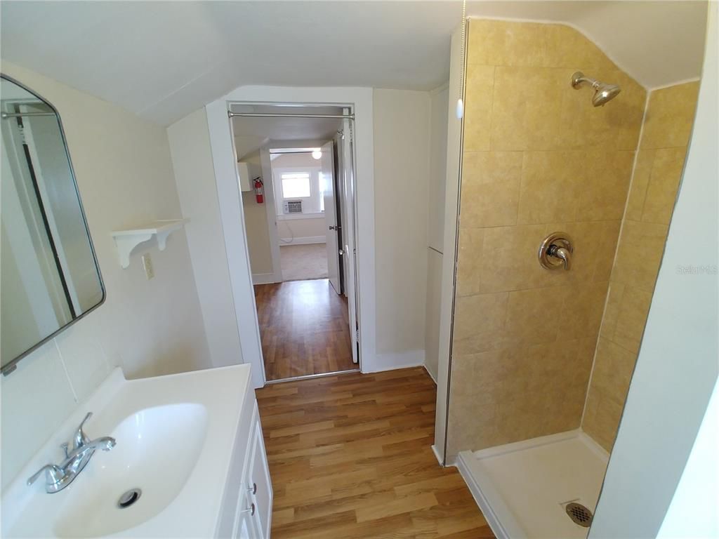 Bathroom, Dual Sink Vanities, Interior, Wood Texture Flooring