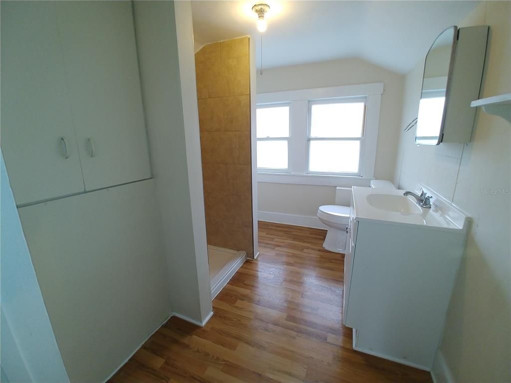 Bathroom, Interior, Wood Texture Flooring