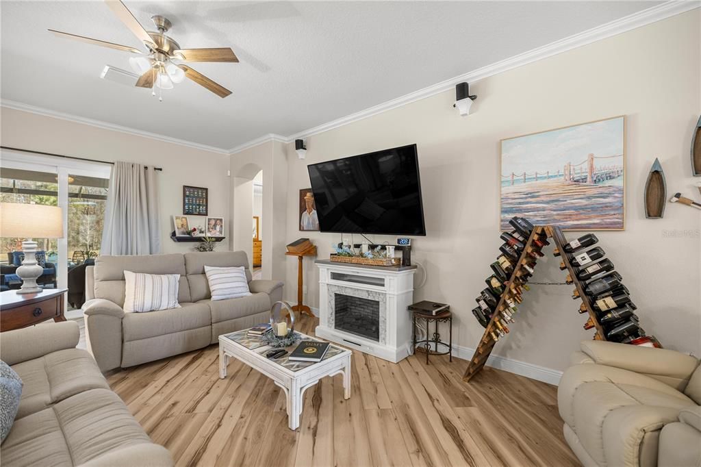 Fireplace, Interior, Living room, Wood Texture Flooring