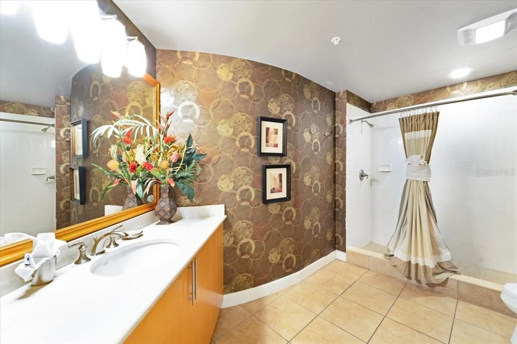 Bathroom, Interior, Recessed Lighting