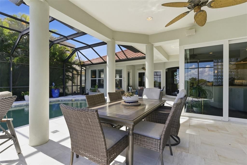 Dining room, Glass Ceilings, Interior, Pool, Recessed Lighting, Sun Room