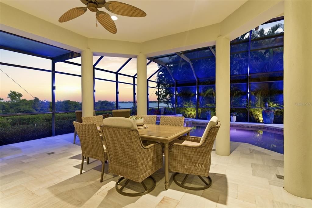 Dining room, Glass Ceilings, Interior, Pool, Sun Room, Water