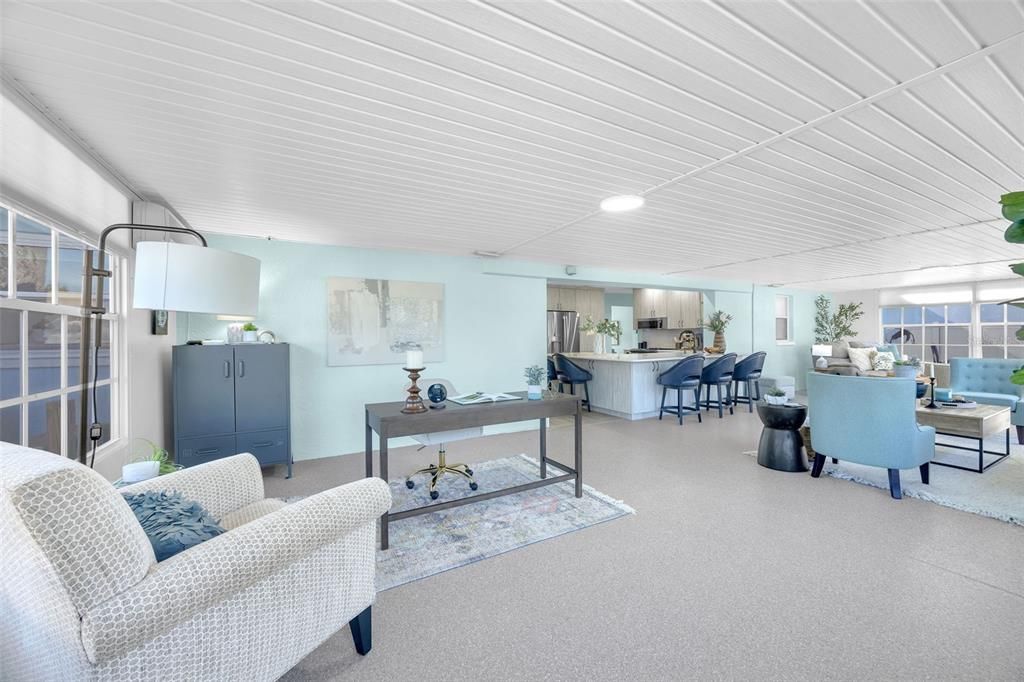 Home Office, Interior, Kitchen, Living room, Recessed Lighting