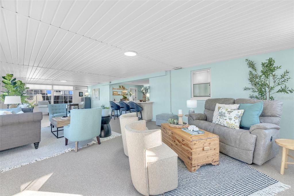 Dining room, Interior, Living room, Recessed Lighting