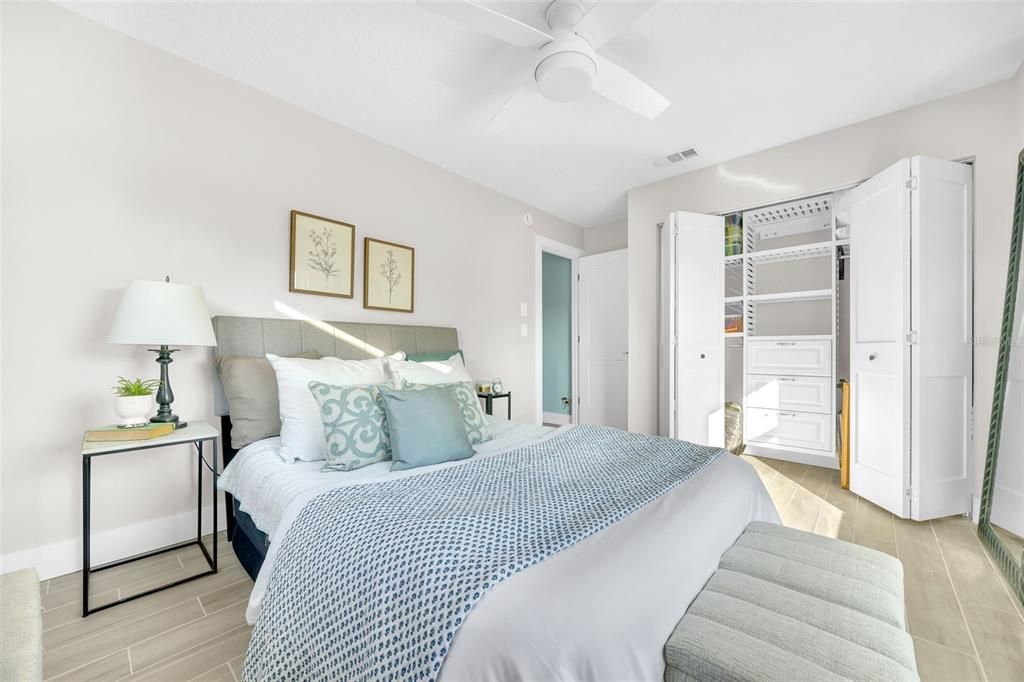 Bedroom, Interior, Wood Texture Flooring