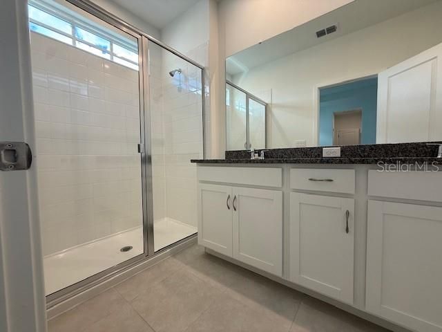 Bathroom, Dual Sink Vanities, Glass Shower, Interior