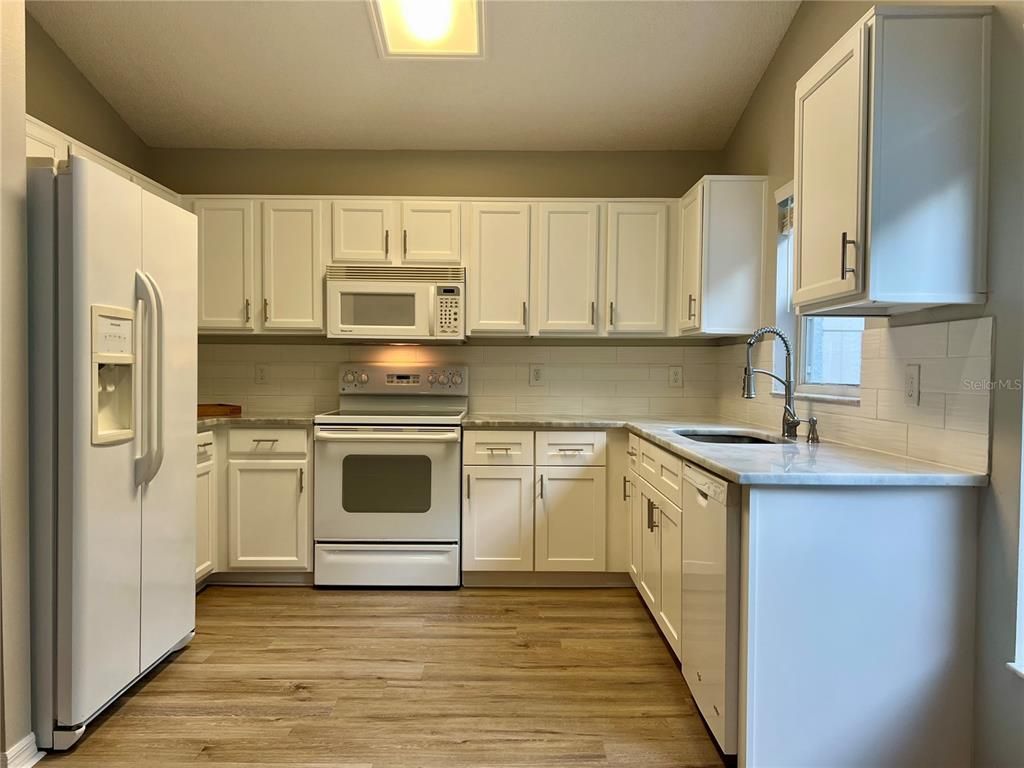 Interior, Kitchen, Wood Texture Flooring