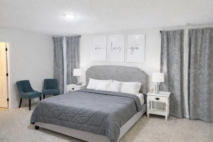 Bedroom, Interior, Recessed Lighting