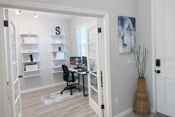 Home Office, Interior, Wood Texture Flooring