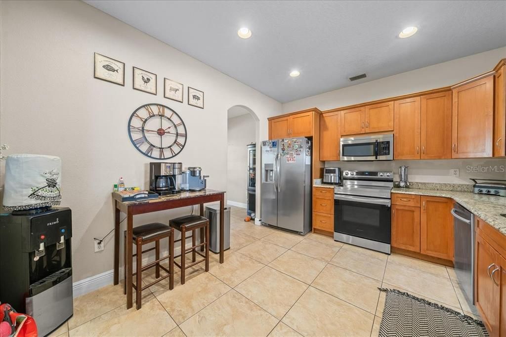 Interior, Kitchen, Recessed Lighting, Stainless Steel Appliances