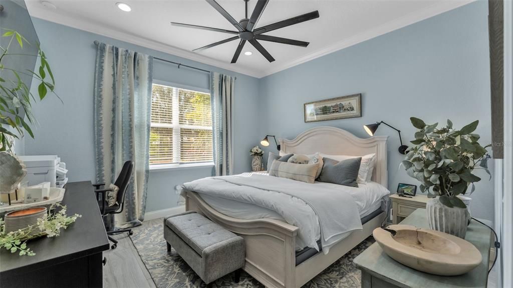 Bedroom, Home Office, Interior, Recessed Lighting