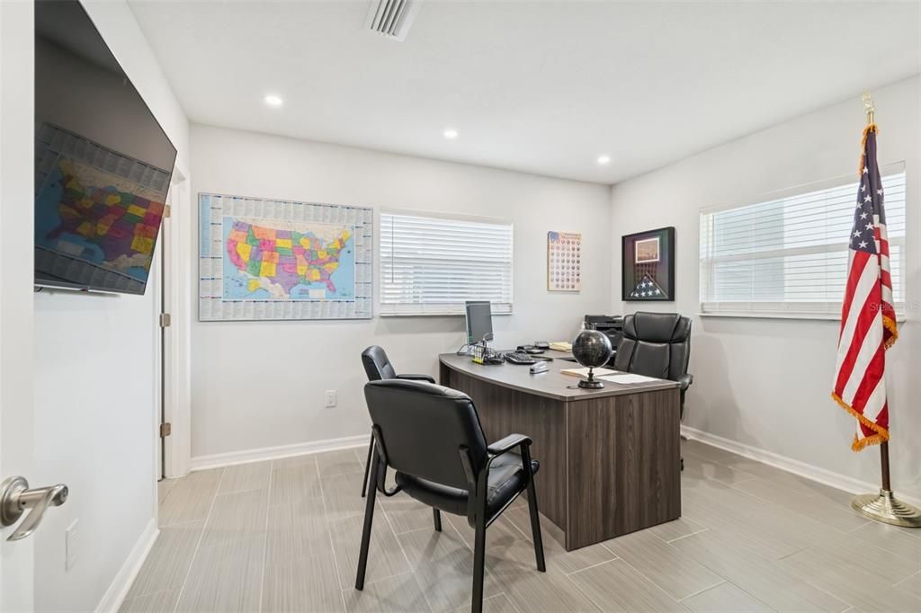 Home Office, Interior, Recessed Lighting