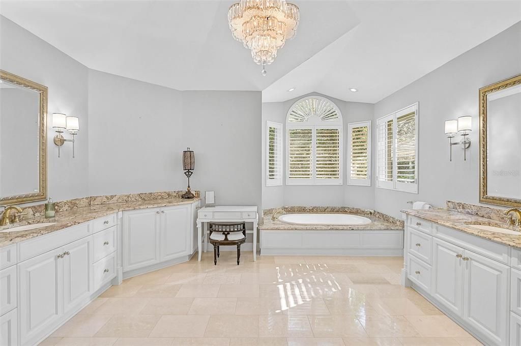 Bathroom, Chandelier, Interior, Recessed Lighting