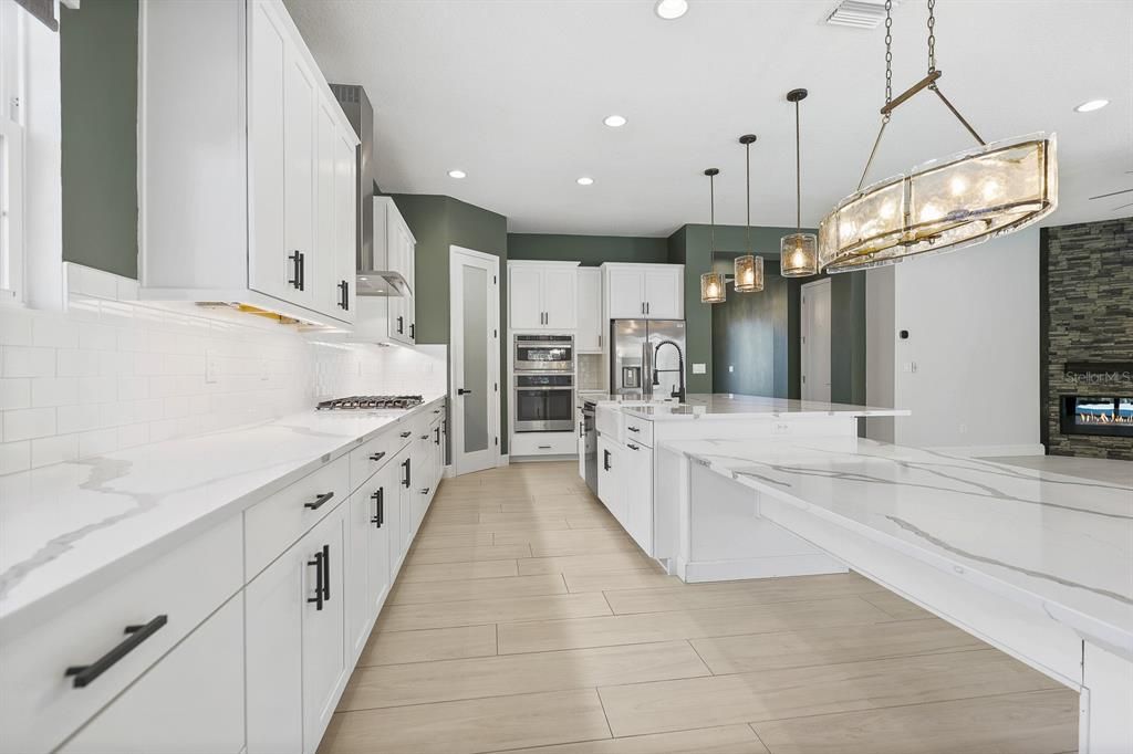 Interior, Kitchen, Pendant Lights, Recessed Lighting, Stainless Steel Appliances