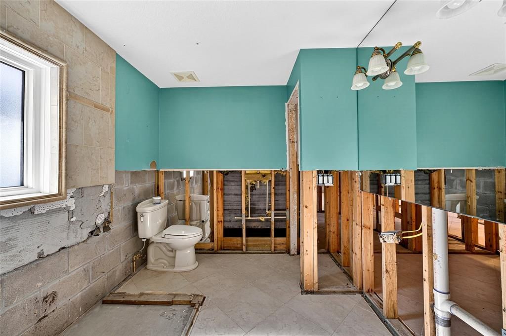 Bathroom, Interior, Wooden Walls