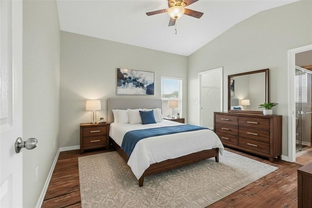 Bedroom, Interior, Wood Texture Flooring