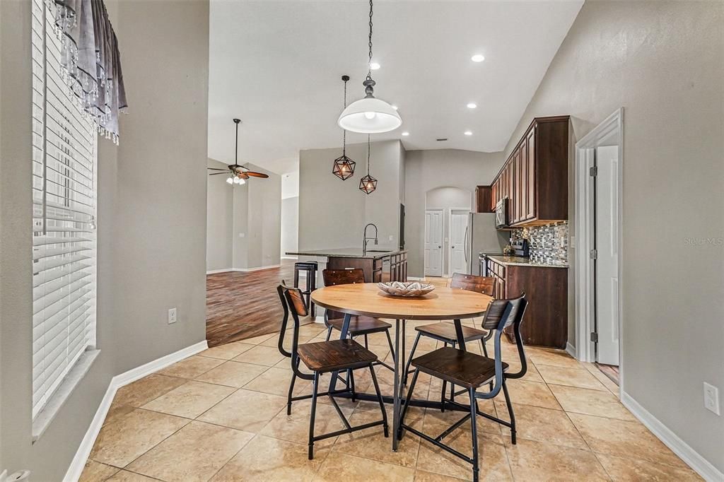 Dining room, Interior, Kitchen, Pendant Lights, Recessed Lighting
