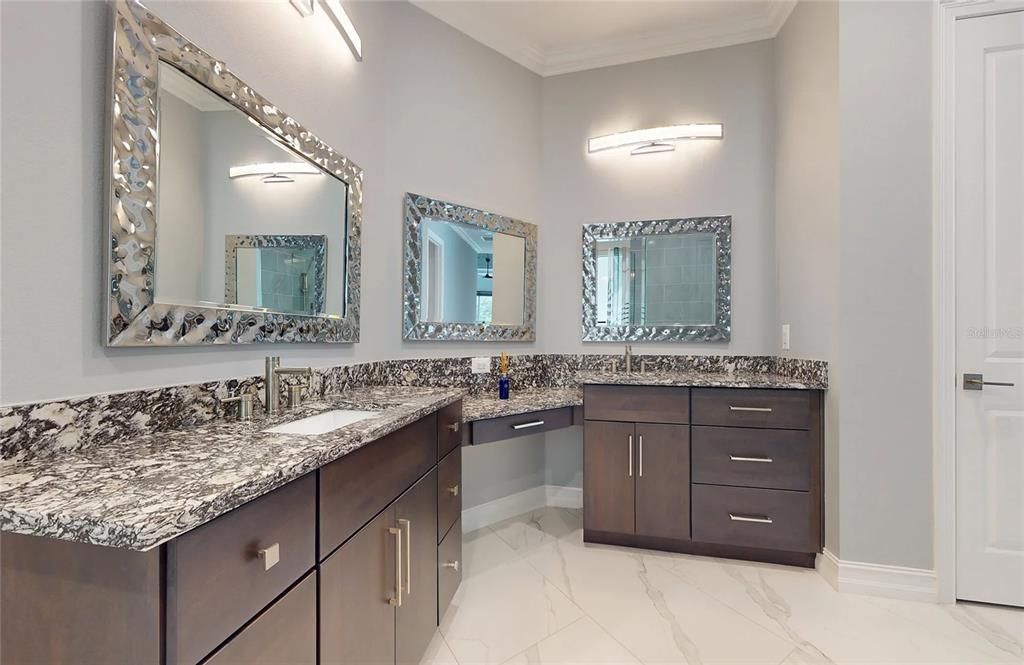 Bathroom, Dual Sink Vanities, Interior, Marble