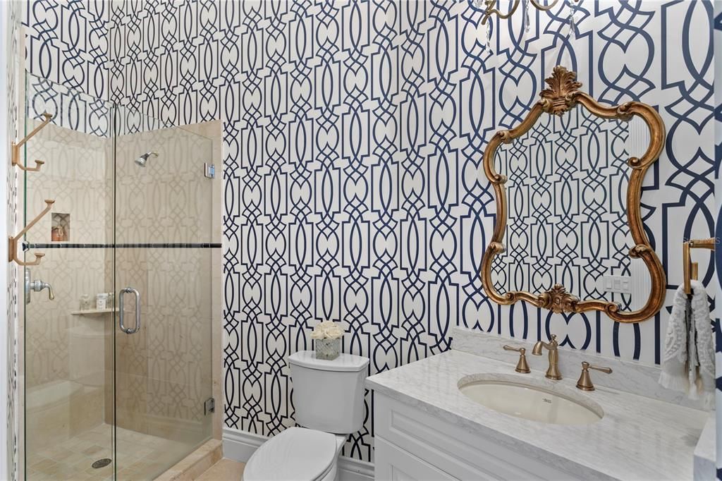 Bathroom, Glass Shower, Interior