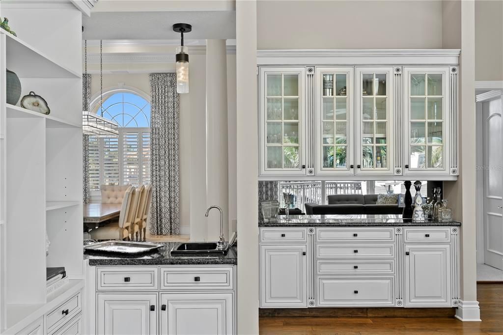 Interior, Kitchen, Pendant Lights, Wood Texture Flooring